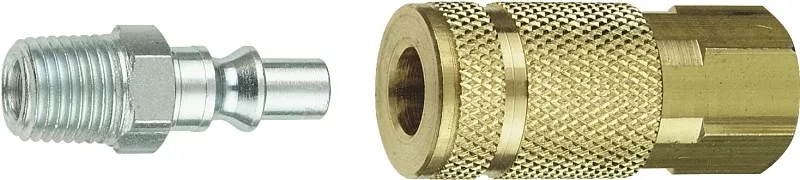 Tru-Flate 13-301 Coupler and Plug Set, A-Style, 1/4 in