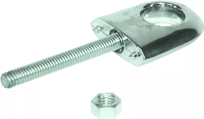 US Hardware M-038C Bow Eye Bolt, Zamak, Chrome-Plated