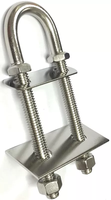 US Hardware M-073C Bow Eye Bolt, Zamak, Chrome-Plated