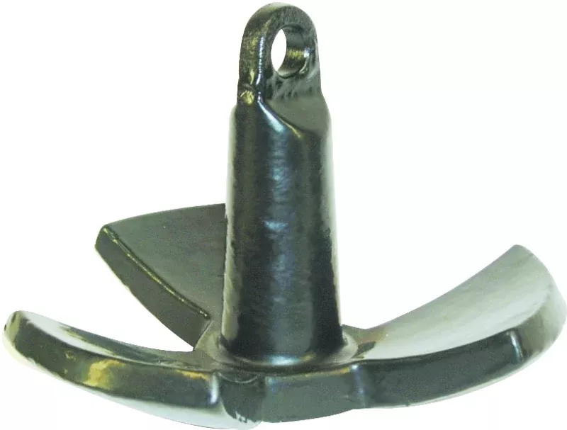 US Hardware M-231B Red River Anchor, Red, Cast Iron, PVC-Coated