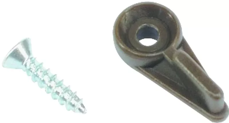 US Hardware WP-9767C Screen Clip, 3/8 in, Nylon, 8 CD, Bronze
