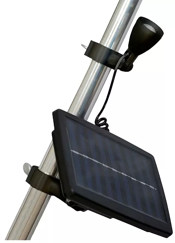 Valley Forge FPML-1 Flagpole Micro Light, 1-Lamp, LED Lamp, Plastic Fixture, Black, Battery Included: Yes