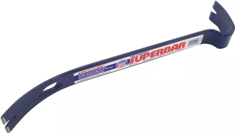 Vaughan B215 Pry Bar, 15 in L, Beveled Tip, Steel