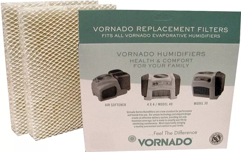Vornado MD1-0002 Wick Filter, 9-1/2 in L, 7-1/4 in W, White, For: Evap3, Evap1, Model 30 and Model 50 Humidifier