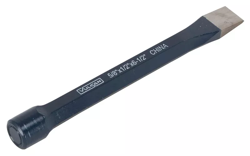 Vulcan JL-CSL005 Cold Chisel, 3/4 in Tip, 8 in OAL, Chrome Alloy Steel Blade, Hex Shank Handle