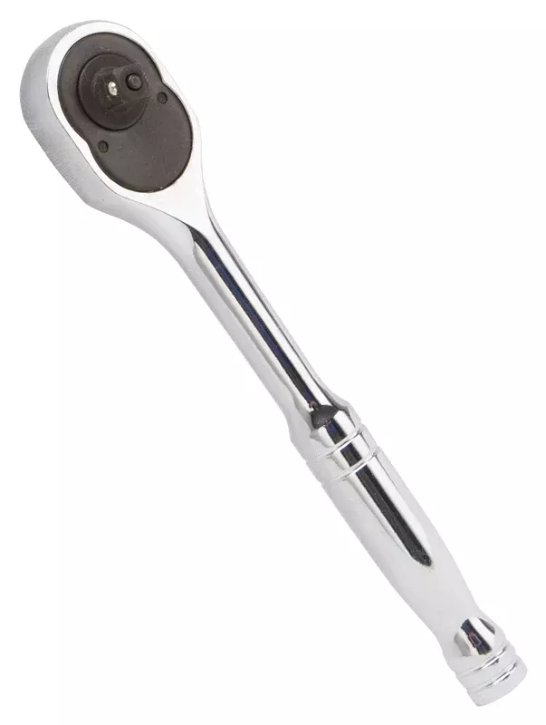 Vulcan TR0014 Quick Release Ratchet Handle, 1/4 in Drive, 5-3/4 in OAL, Chrome