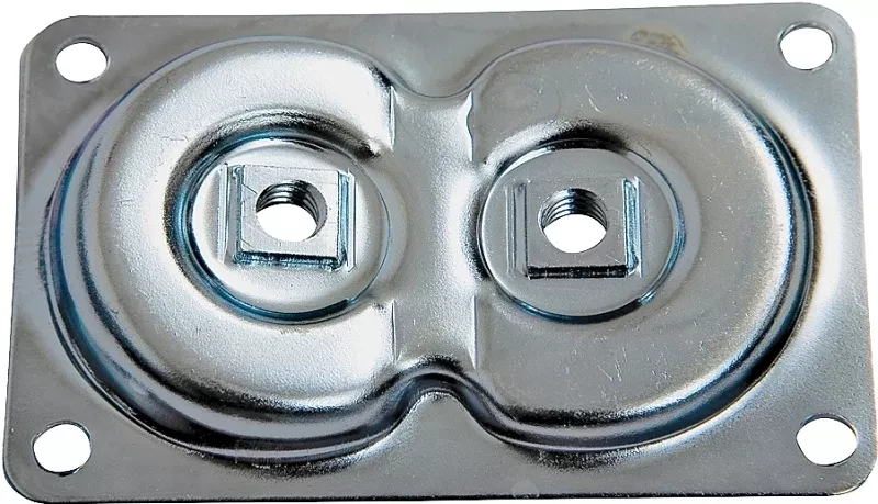 Waddell 2750 Series Top Plate, Dual, Steel, Pack of 25