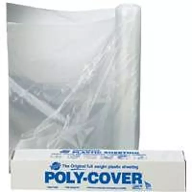 Warp's 1.5X84-C Poly Film, 200 ft L, 8.3 ft W, 1-1/2 mil Thick, Polyethylene Backing, Clear