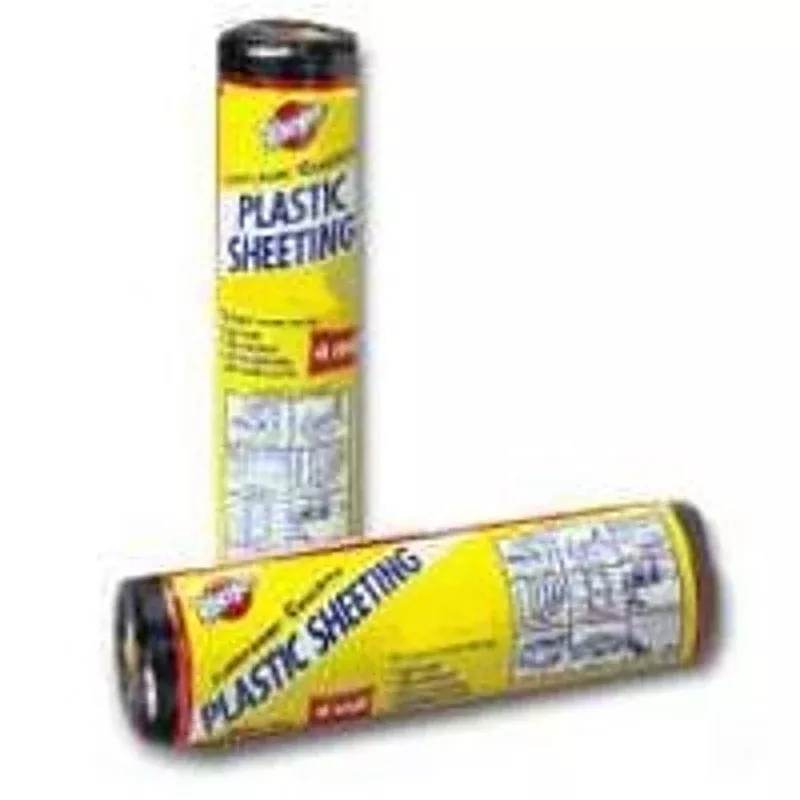 Warp's 4CH350B Poly Film, 50 ft L, 3 ft W, 4 mil Thick, Black, Pack of 6
