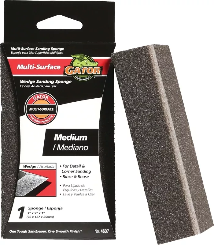 Wedge Sanding Sponge, Medium