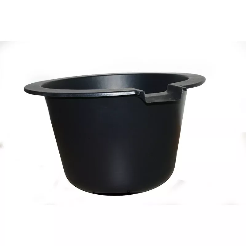 Whiskey Barrel Liner, 15-inch Diameter, Traditional Black Plastic