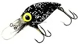 Wiggler Crank Bait, Black With Silver Flake, 3-inch