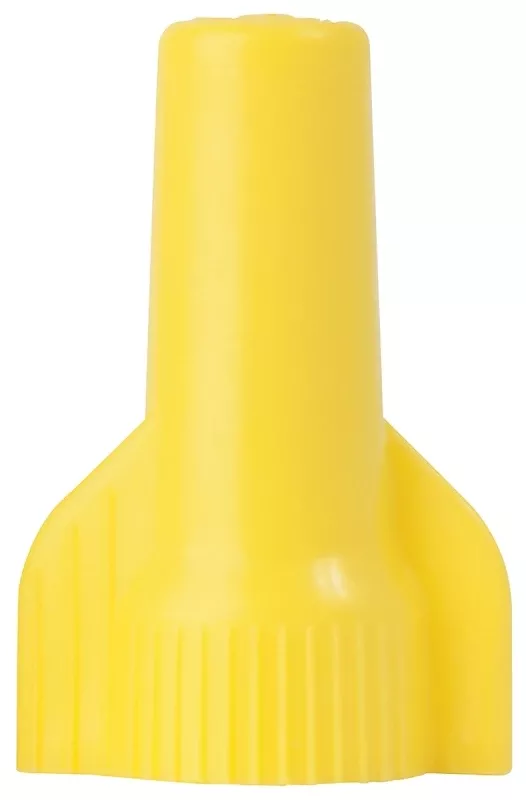 Wiregard Wire Connector, #84, Square Spring, Yellow, 100-pk.