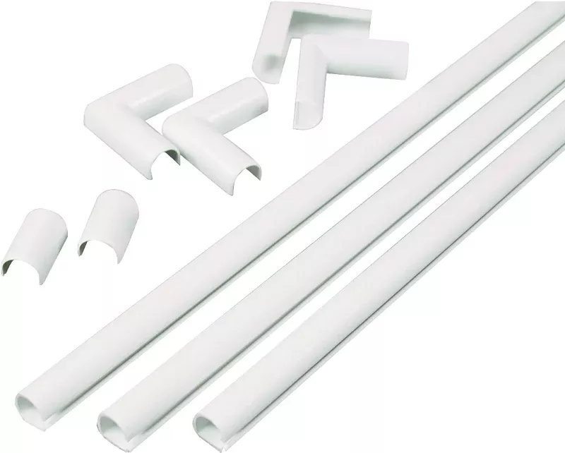 Wiremold C110 Cord Channel Kit, PVC, White