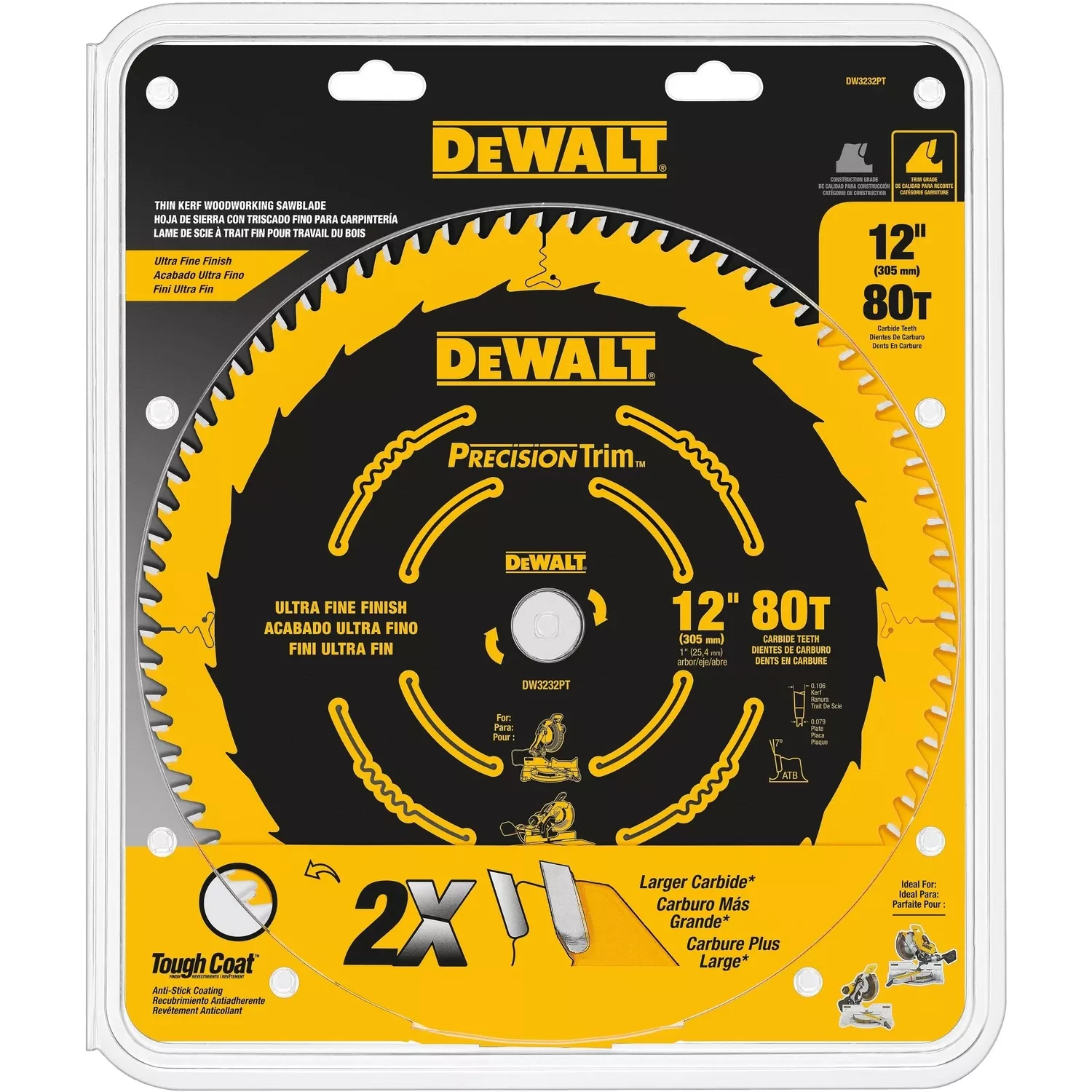 Woodworking Saw Blade, 80-tooth X 12-in.