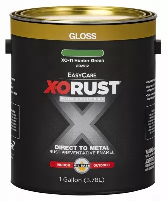 X-o Rust Interior/exterior Anti-rust Enamel, Gloss Hunter Green, Oil-base, 1 Gallon