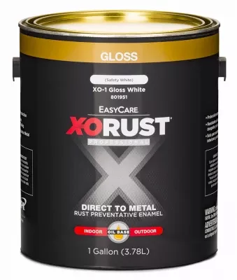 X-o Rust Interior/exterior Anti-rust Enamel, Gloss White, Oil-base, 1 Gallon