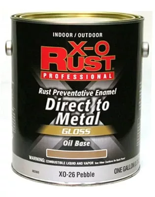 X-o Rust Premium Anti-rust Enamel, Gloss Pebble, Oil-base, 1 Gallon