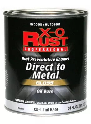 X-o Rust Premium Anti-rust Enamel, Oil-base Tint Base, Interior/exterior, 1 Qt.