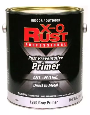 X-o Rust Professional Interior/exterior Anti-rust Primer, Gray, Oil-base, 1 Gallon