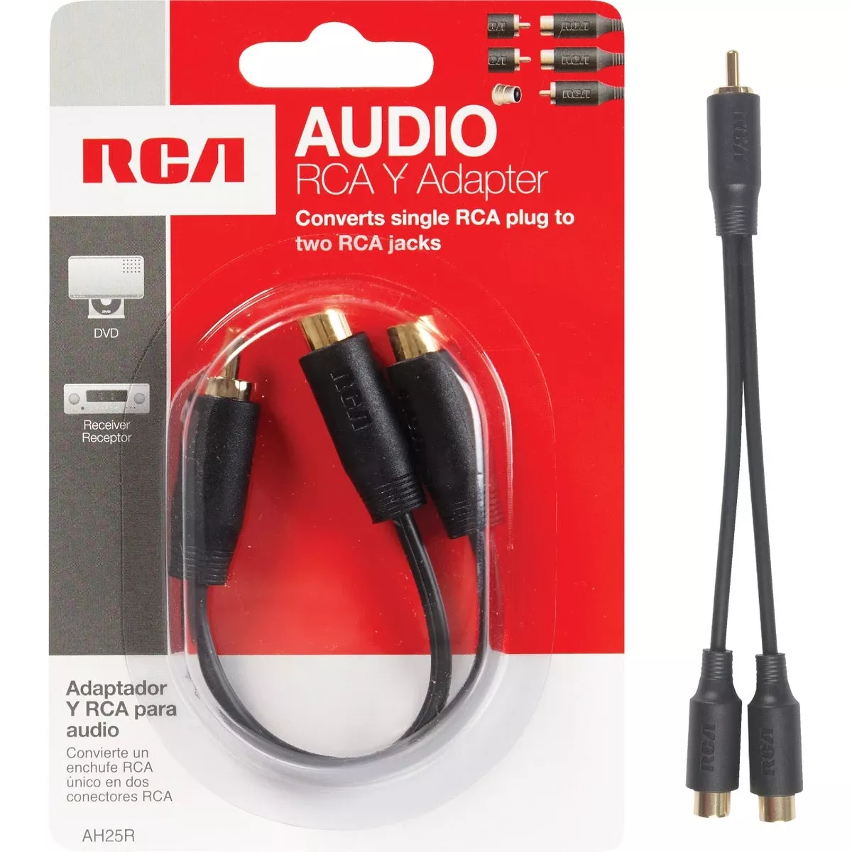 Y Audio Adapter/splitter, 3 In.