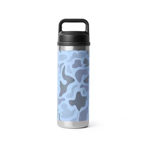 Yeti Rambler 18 Ounce Water Bottle With Chug Cap Blue Camo