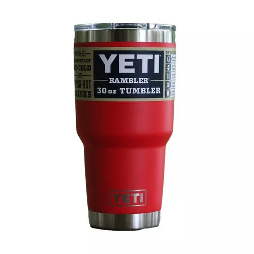 Yeti Red 30 Oz Tumbler With Lid