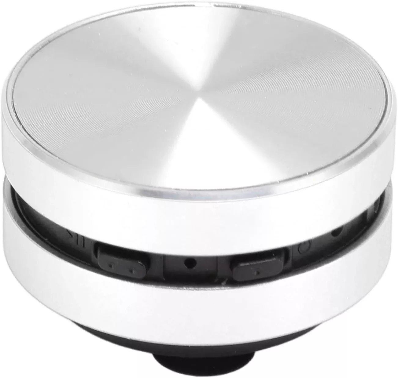 Yunseity Bluetooth Bone Conduction Speaker, Stereo Bass Sound Portable Speaker, Built in Mic Mini Music Player with Suction Cup for Home Outdoor Travel (Silver)