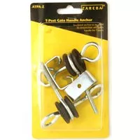 Zareba ATPA-Z T-Post Gate Handle Anchor, Screw-In, Black, Pack of 5