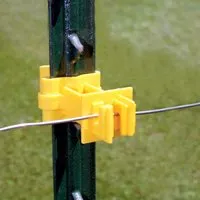 Zareba IT2XY-Z Snap-On Extender Insulator, Aluminum/Polywire/Steel, Polyethylene, Yellow, Snap-On Mounting