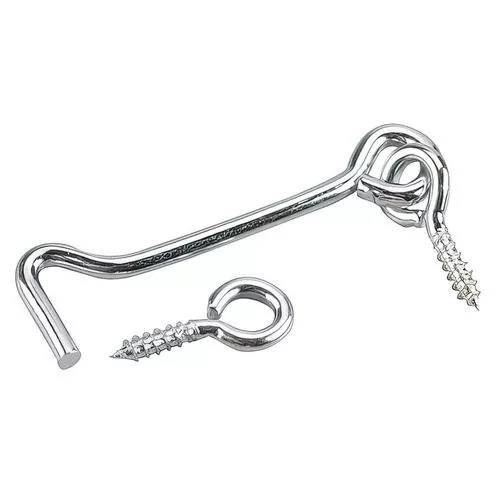 Zinc Gate Hook And Eye 2-1/2 Inch 2 Pack
