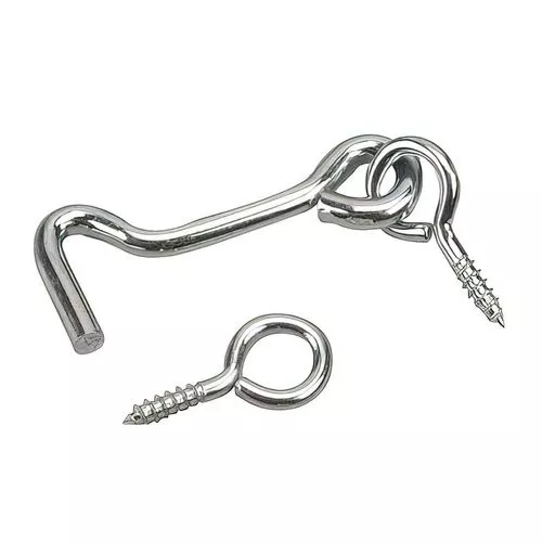 Zinc Gate Hook and Eye 2 Pack