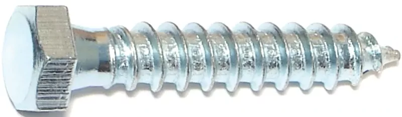 Zinc Plated Hex Lag Bolt 3/8 Inch X 2 Inch Model 01315