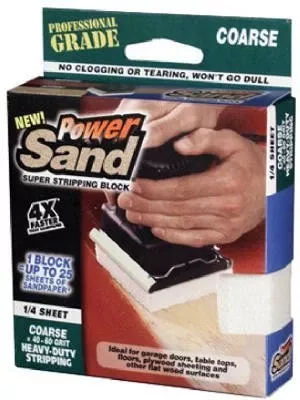 Zinsser 80106 40g Coarse 1/4 Sheet Clamp-on Sand Block