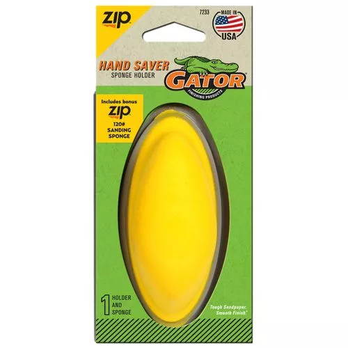 Zip Hand Saver Sponge Holder W/120 Fine Grit Sponge