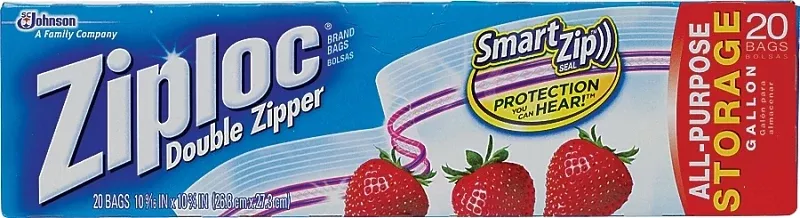 ZIPLOC SUSO STORAGE BAG GALLON 22 CT