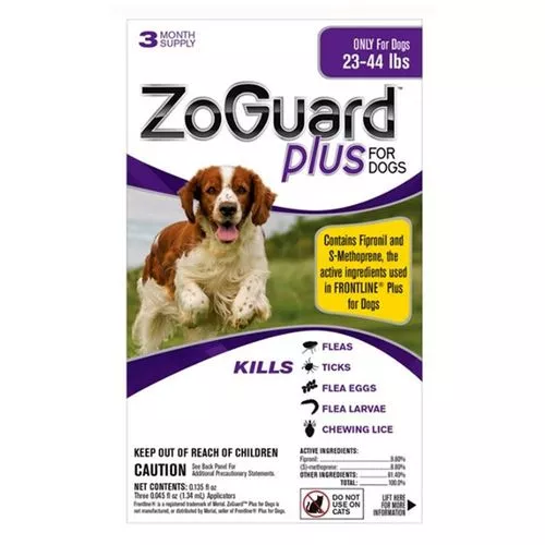 ZoGuard Plus for Dogs 23-44 lbs. (3 pack)