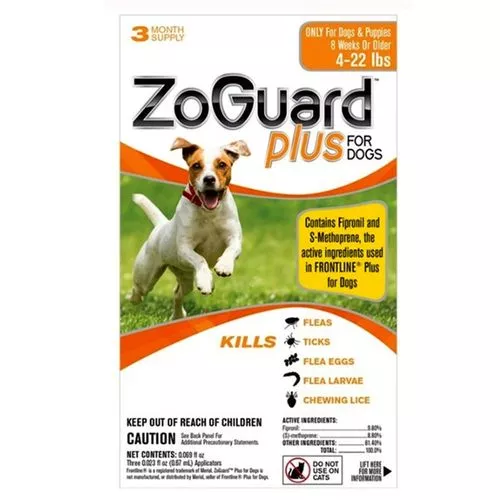 ZoGuard Plus for Dogs 4-22 lbs. (3 pack)