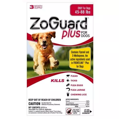 ZoGuard Plus for Dogs 45-88 lbs. (3 pack)