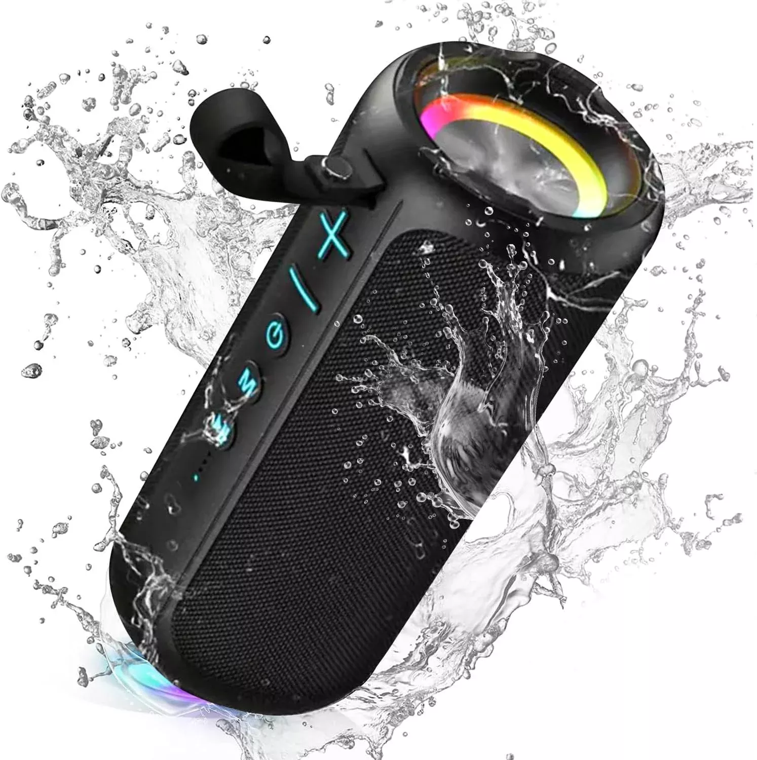 ZZA Wireless Speaker with HD Sound, Portable Wireless, IPX6 Waterproof, Up to 6H Playtime, TWS Pairing for Home/Party/Outdoor/Beach, Electronic Gadgets, Birthday Gift